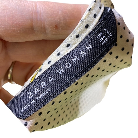 Zara Woman Blouse Dachshund Print Size S - Picture 5 of 7